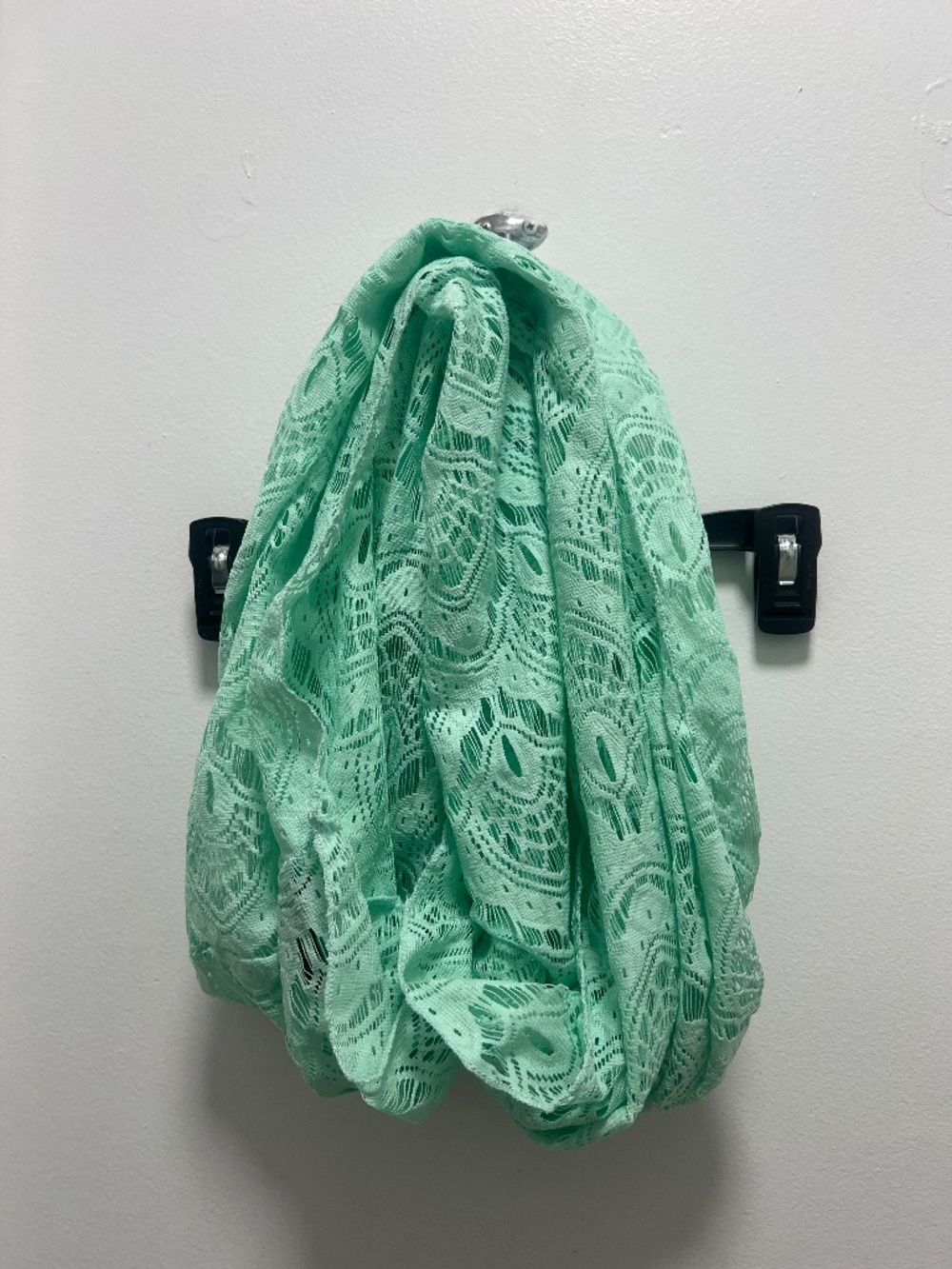 Mixit Mint Green Crochet Style Scarf